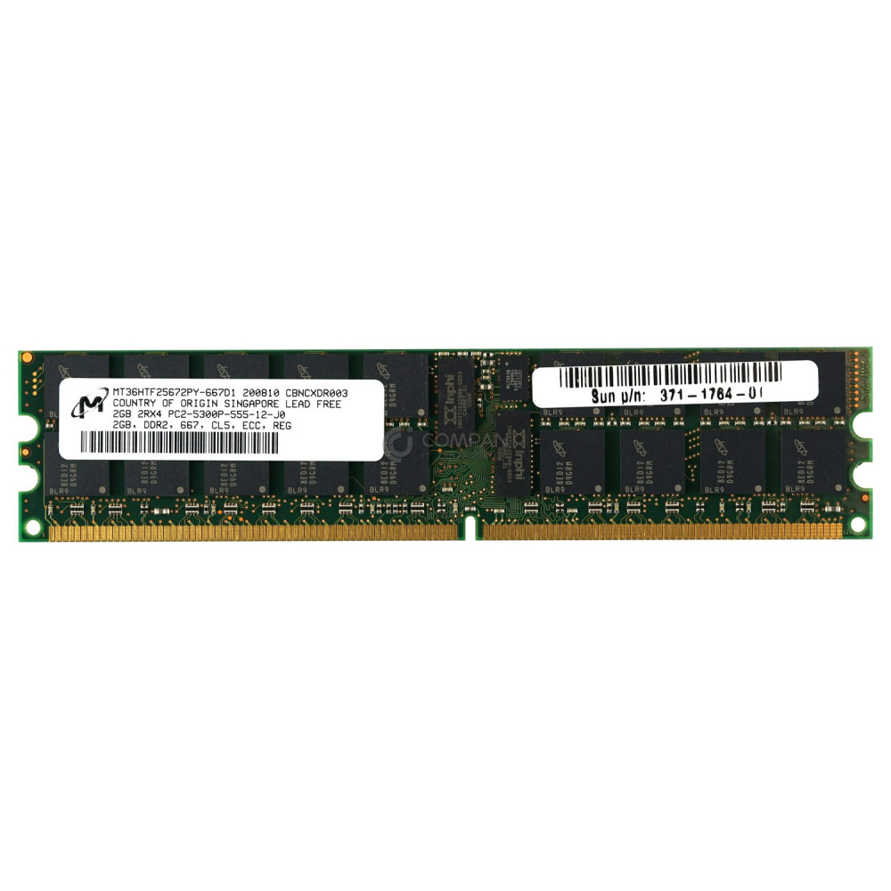 371-1764-01 SUN MEMORY 2GB 2RX4 PC2 5300P DDR2
